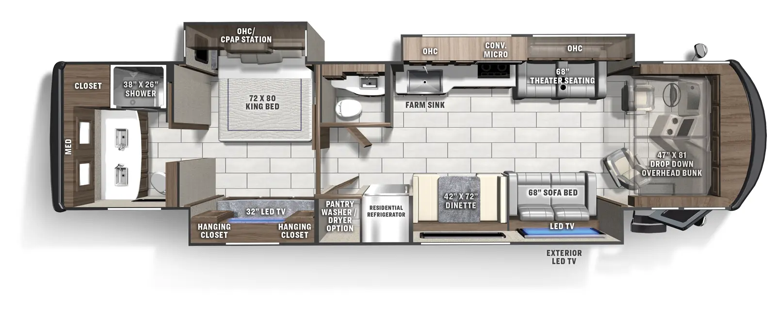 Sportscoach Rd 411TS Floorplan